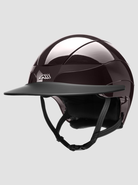Equiline Reithelm Xanto Braun Glänzend | Mit Sonnen-Visier