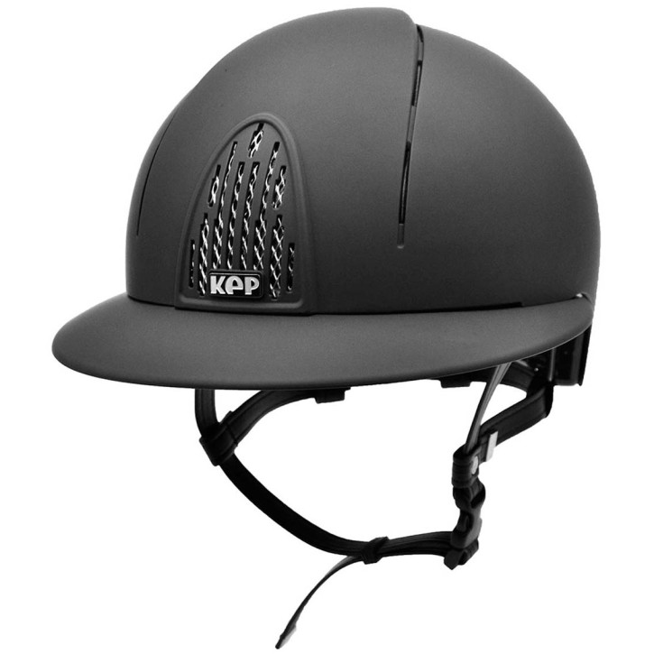 KEP Reithelm Smart Polo m Inlay schwarz matt