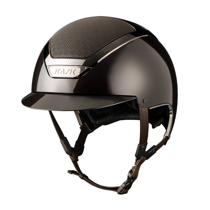 Kask Reithelm Dogma Pure Shine Chrome espresso brown