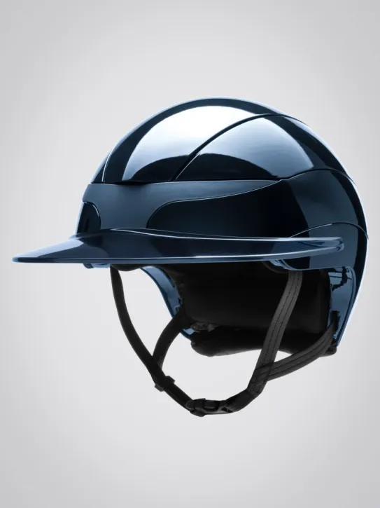 Equiline Reithelm Xanto Sonnen-Visier Blau Glänzend