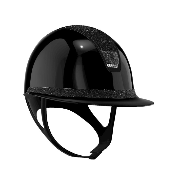 Samshield Reithelm Miss Shadowglossy 2.0 Komplett Crystal Fabric schwarz