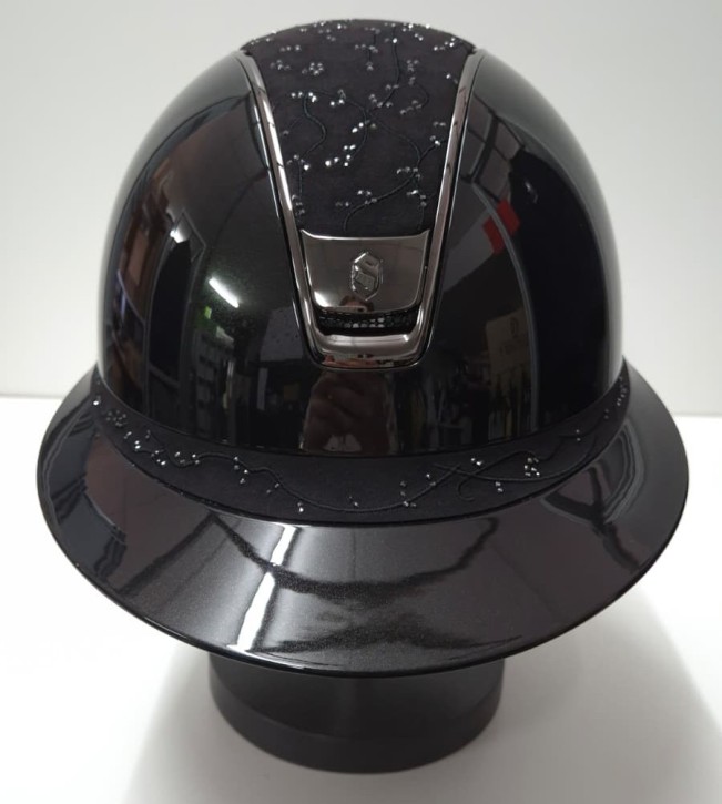 Samshield Miss Shadowglossy 2.0 schwarz Crystal leaf Top & Front