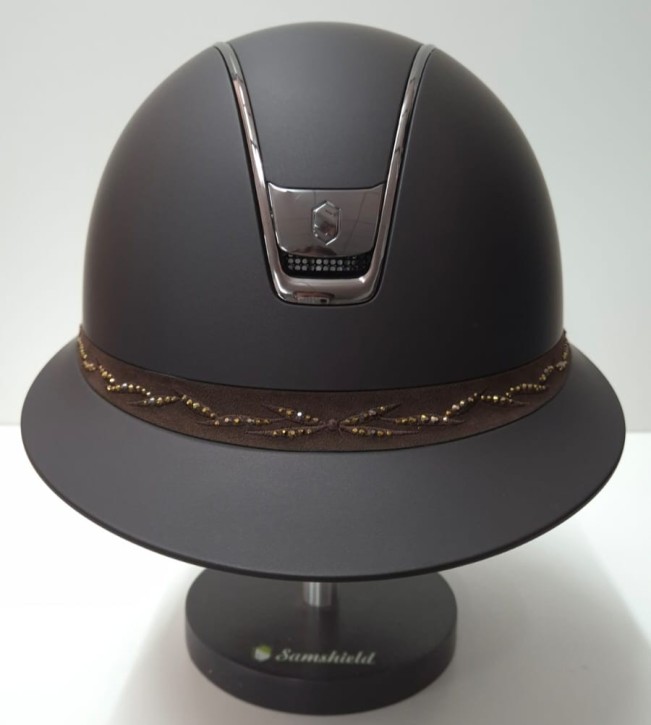 Samshield Miss Shield 2.0 Braun – Swarovski Flower Reithelm