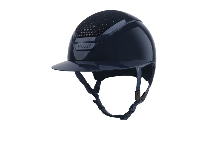 Kask Reithelm Star Lady Passage Crystals Pure Shine navy Graphite