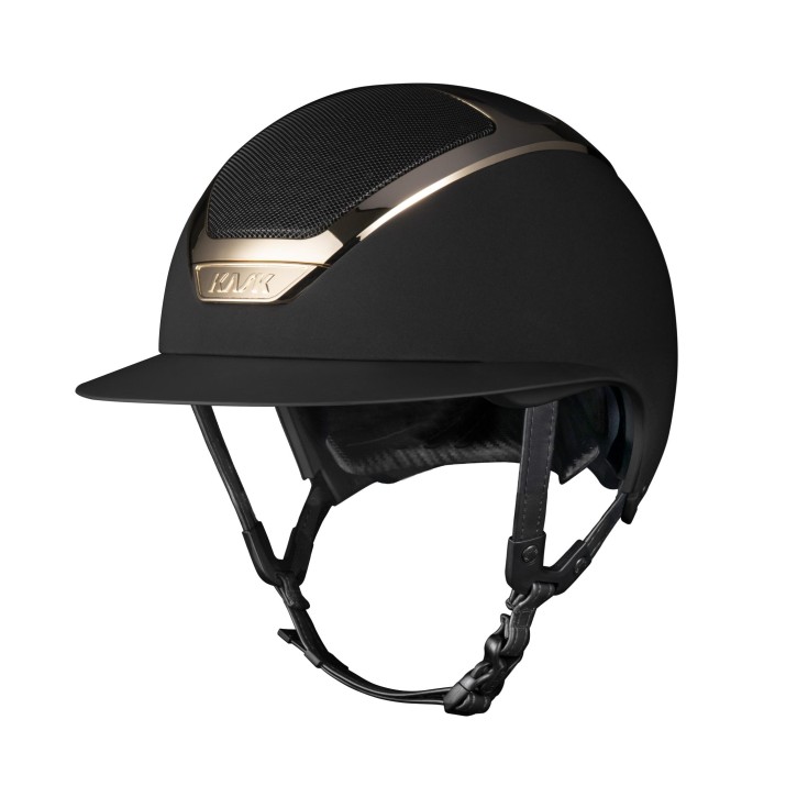Kask Reithelm Star Lady Chrome Schwarz Gold