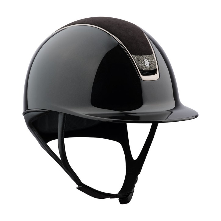Samshield Shadowglossy 2.0 schwarz Konfig. Top Alcantara & Blazon Crystal Fabric mit Liner
