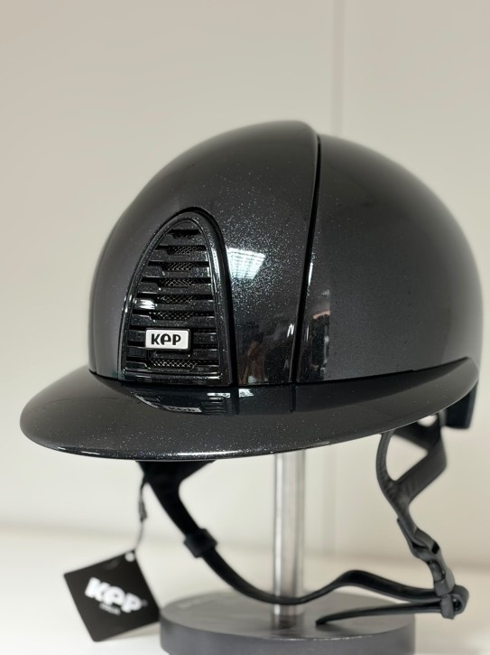 KEP Reithelm Cromo 2.0 m. Inlay Glänzend Diamond Polo schwarz