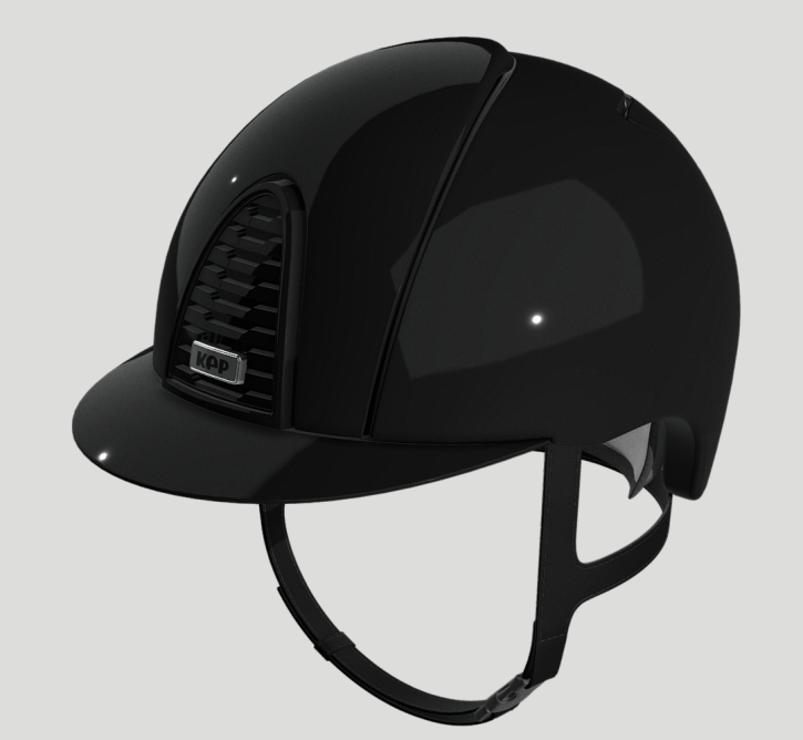 Reithelm Cromo 2.0 von KEP in Polish schwarz mit Inlay