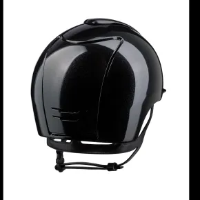 KEP Reithelm Cromo 2.0 m. Inlay Glänzend Diamond Polo schwarz