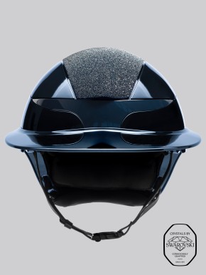 Equiline Reithelm Xanto Top Swarovski Schwarz Glänzend