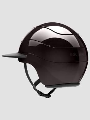 Equiline Reithelm Xanto Braun Glänzend | Mit Sonnen-Visier
