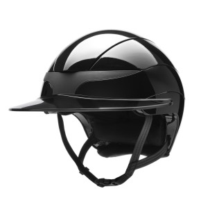 Equiline Reithelm Xanto Schwarz Glänzend | Mit Sonnen-Visier