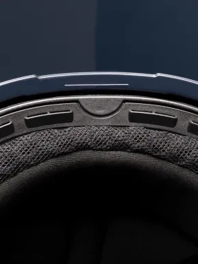Equiline Reithelm Xanto Sonnen-Visier Blau Glänzend