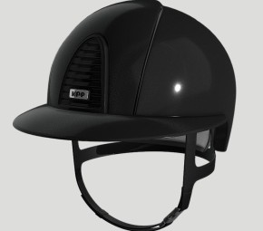 KEP Reithelm Cromo 2.0 m. Inlay Glänzend Diamond Polo schwarz