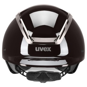 Uvex Reithelm Exxeed Shiny Chrome schwarz