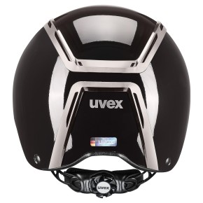 Uvex Reithelm Exxeed Shiny Chrome schwarz
