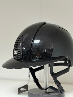 KEP Reithelm Cromo 2.0 m. Inlay Glänzend Diamond Polo schwarz