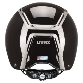 Uvex Reithelm Exxeed Shiny Chrome braun glänzend